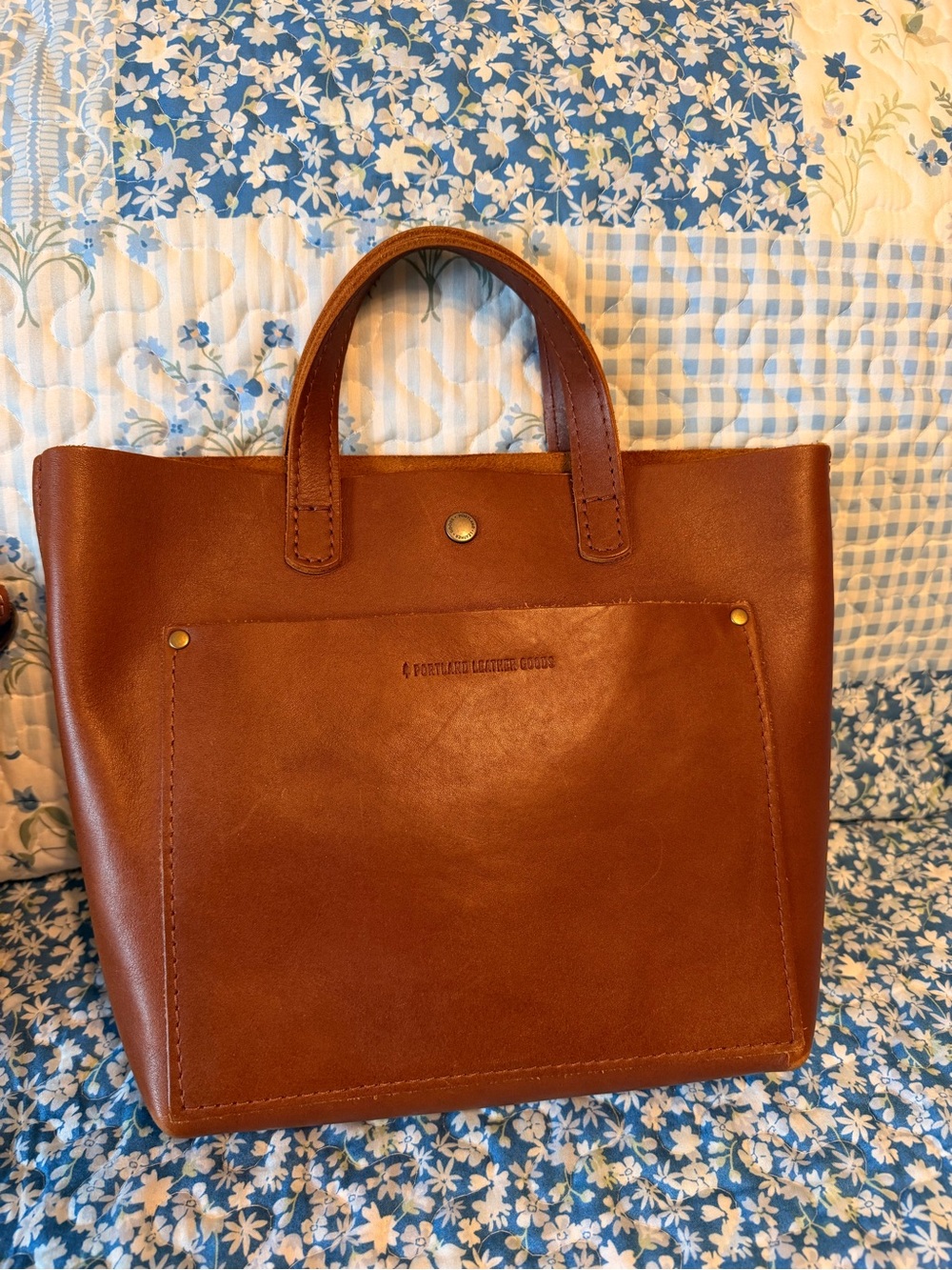 Portland Leather Honey mini cb with snap
